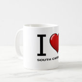 私はサウスカロライナを愛します コーヒーマグカップ (正面左)