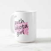 私はサウスダコタの女の子です コーヒーマグカップ (正面左)