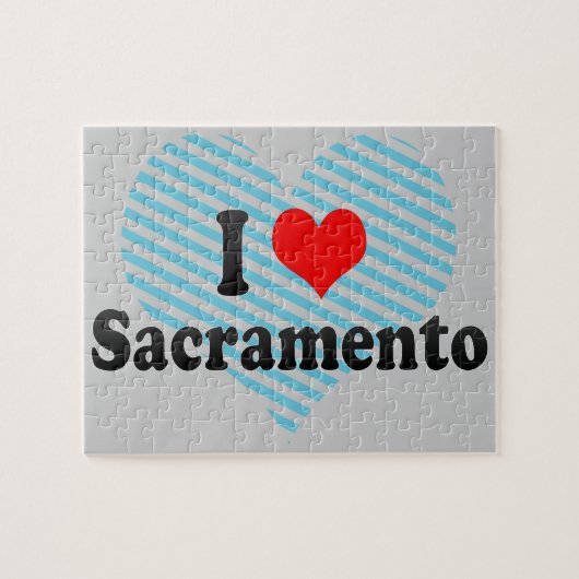 私はサクラメント、米国を愛します ジグソーパズル (横)