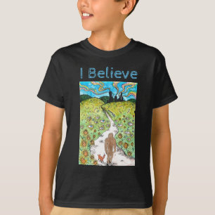 私はサスカッチを信じます Tシャツ