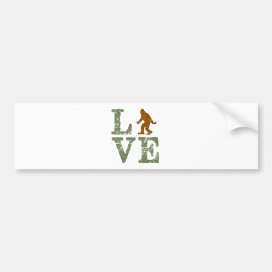 私はサスカッチ バンパーステッカー (正面)