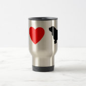 私はサセックススパニエル犬のタンブラーを愛します トラベルマグ (中央)