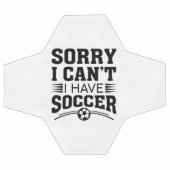私はサッカーが出来なくてごめんなさい サッカーボール (フラット)