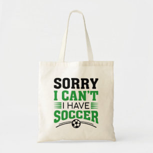 私はサッカーが出来なくてごめんなさい トートバッグ