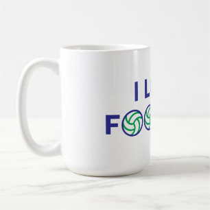 私はサッカーが大好きだ コーヒーマグカップ