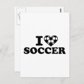 私はサッカーが大好きだ ポストカード (正面/裏面)