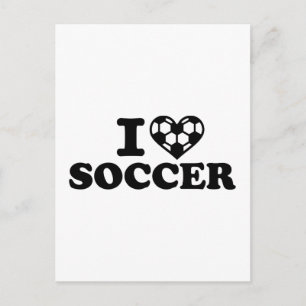 私はサッカーが大好きだ ポストカード