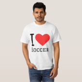 私はサッカーが大好きだ Tシャツ (正面フル)
