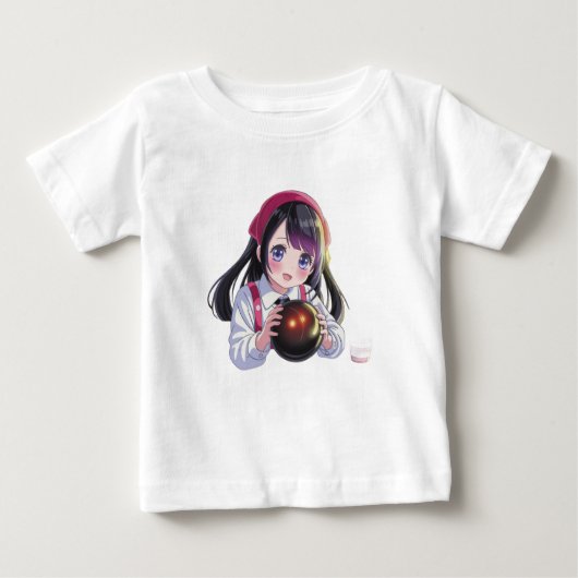 私はサッカーが大好きです ベビーTシャツ (正面)