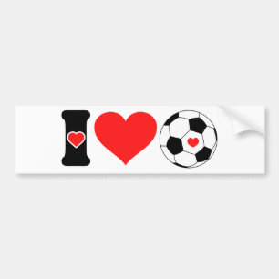 私はサッカーが大好き バンパーステッカー