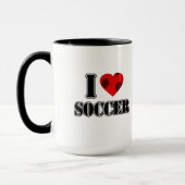 私はサッカーが大好き – マグカップ (左)