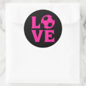 私はサッカーが大好き ラウンドシール (バッグ)