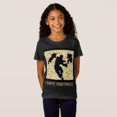 私はサッカーが大好き Tシャツ (正面フル)