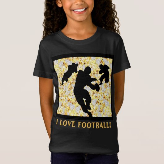 私はサッカーが大好き Tシャツ (正面)