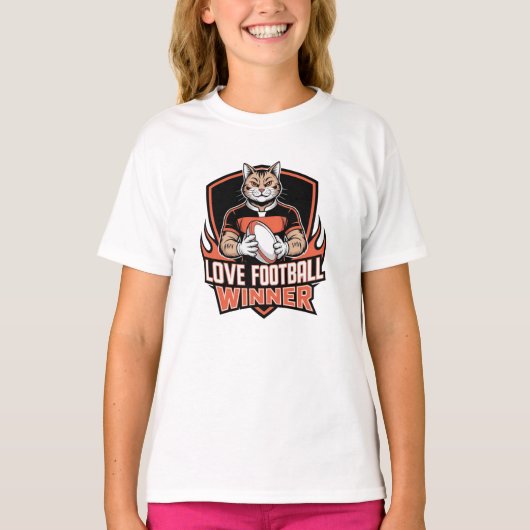 私はサッカーが好きです  Tシャツ (正面)