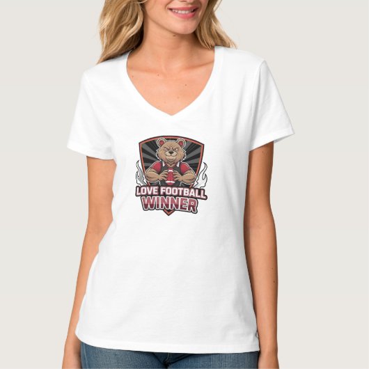 私はサッカーが好きです Tシャツ (正面)