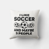 私はサッカーが好きで、3人くらいかな クッション (裏面)