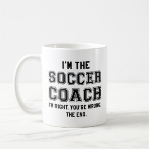 私はサッカーのコーチだ コーヒーマグカップ