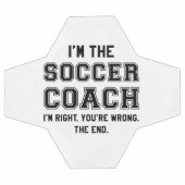 私はサッカーのコーチだ サッカーボール (フラット)