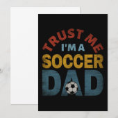 私はサッカーのパパ 招待状 (正面/裏面)