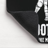 私はサッカーの気にことで、3人が好き マウスパッド (コーナー)