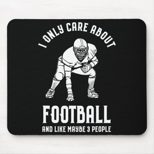 私はサッカーの気にことで、3人が好き マウスパッド (正面)