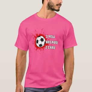 私はサッカーの気にパパ父の日祖父のために叫んだ Tシャツ