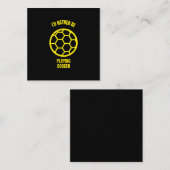 私はサッカーの遊SPになりたおもしろいい コーリングカード (正面/裏面)