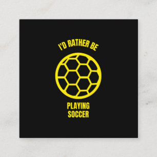 私はサッカーの遊SPになりたおもしろいい コーリングカード