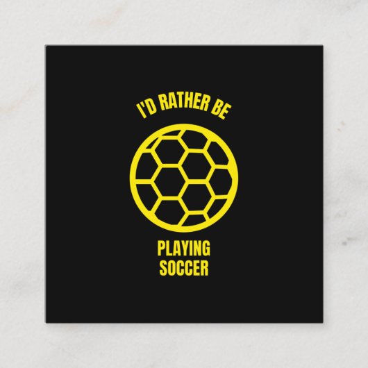 私はサッカーの遊SPになりたおもしろいい コーリングカード (正面)