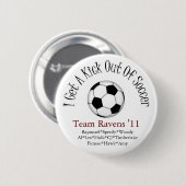 私はサッカーを大いに楽しみます 缶バッジ (正面&裏面)