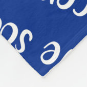 私はサッカータイポグラフィのパターンANY色が大好き フリースブランケット (角)