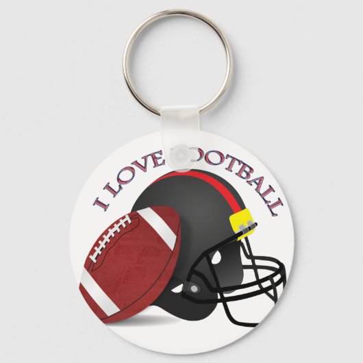 私はサッカーモダントレンディーが大好き キーホルダー (正面)