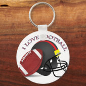 私はサッカーモダントレンディーが大好き キーホルダー (正面)