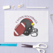 私はサッカーモダントレンディーが大好き 薄葉紙 (クラフト)