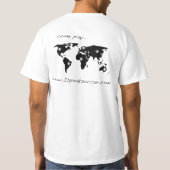 私はサッカーライトTシャツを話します Tシャツ (裏面)