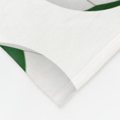 私はサッカー文字柄の女の子の緑の白が大好き フリースブランケット (角)