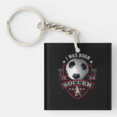 私はサッカー生まれに行き遊た。 キーホルダー (正面)