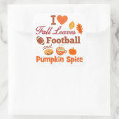 私はサッカー紅葉とカボチャのスパイスが大好き。 スクエアシール (バッグ)