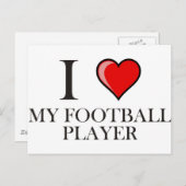 私はサッカー選手が大好き ポストカード (正面/裏面)