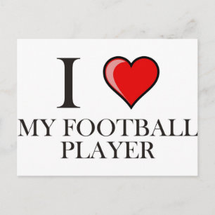 私はサッカー選手が大好き ポストカード