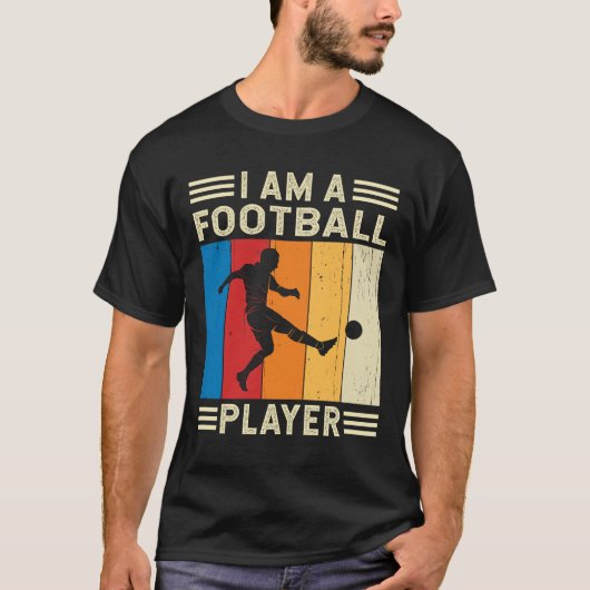 私はサッカー選手のサッカーチームだ Tシャツ (正面)