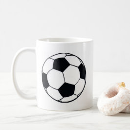 私はサッカー（サッカー）の試合のハートが大好き：私は愛 コーヒーマグカップ