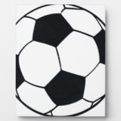 私はサッカー（サッカー）の試合のハートが大好き：私は愛 フォトプラーク (正面)