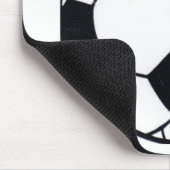 私はサッカー(サッカー)の試合のハートが大好き:私は愛 マウスパッド (コーナー)