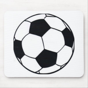 私はサッカー(サッカー)の試合のハートが大好き:私は愛 マウスパッド