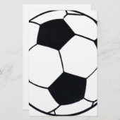 私はサッカー（サッカー）の試合のハートが大好き：私は愛 便箋 (正面/裏面)