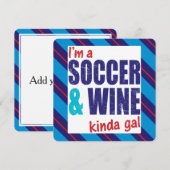 私はサッカー&ワインキンダギャル (正面/裏面)