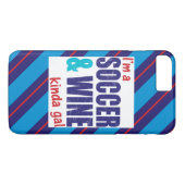 私はサッカー&ワインKinda Galモバイルケース Case-Mate iPhoneケース (裏面(横))
