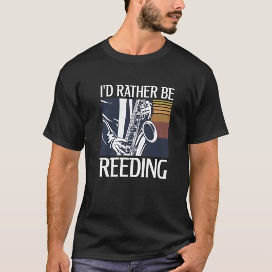 私はサックスの方が好きだ Tシャツ (正面)